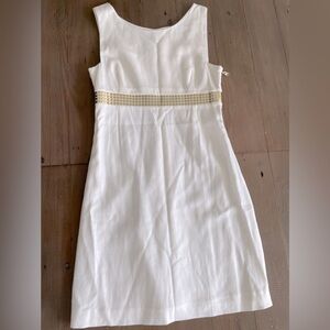 VERSACE Sleeveless Dress from the VJC VERSACE Collection gold embellishment